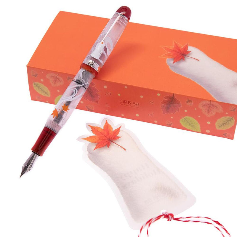 Opus 88 Jazz Cat Walk Fountain Pen - Pen with Exposed Nib and Orange Gift Box | EndlessPens