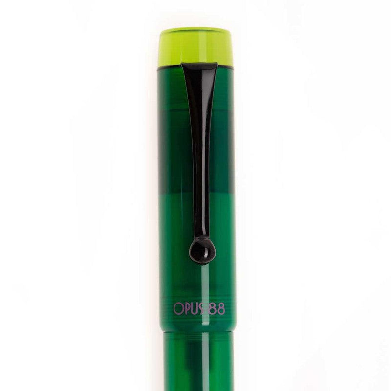 Opus 88 Koloro Demo Fountain Pen (2023) - Green with Cover