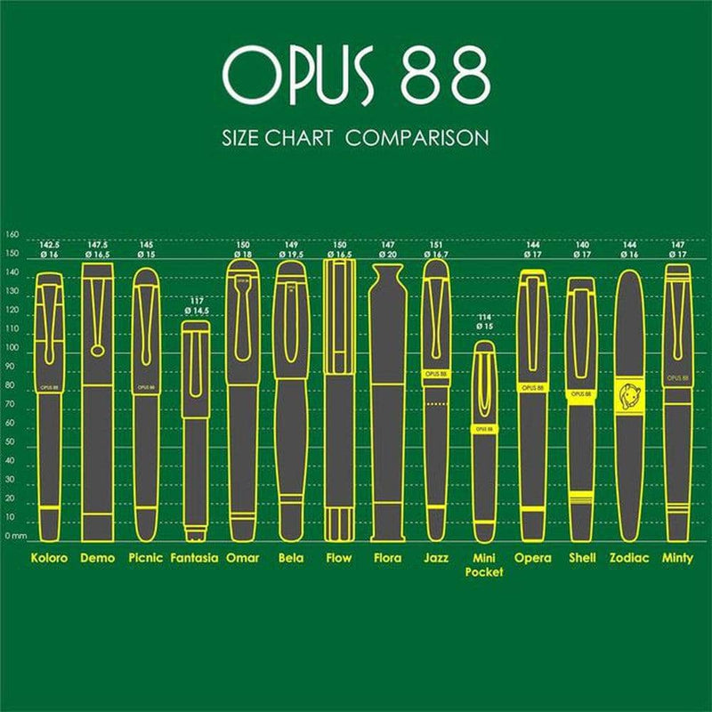 Opus 88 Fountain Pen - Mini Pocket Pen Coffee Shop - Special Edition - Endless Exclusive (2022)