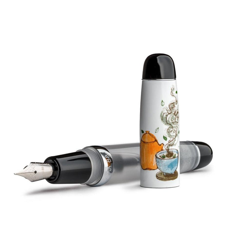 Opus 88 Mini Pocket Pen Cup of Comfort Fountain Pen - Cap Separated From Nib