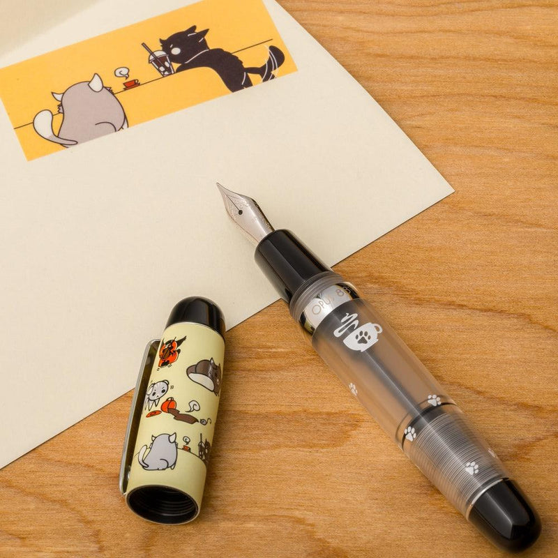 Opus 88 Grumpy Kitty Cafe Mini Pocket Fountain Pen - Pen, Paper and Washi Tape