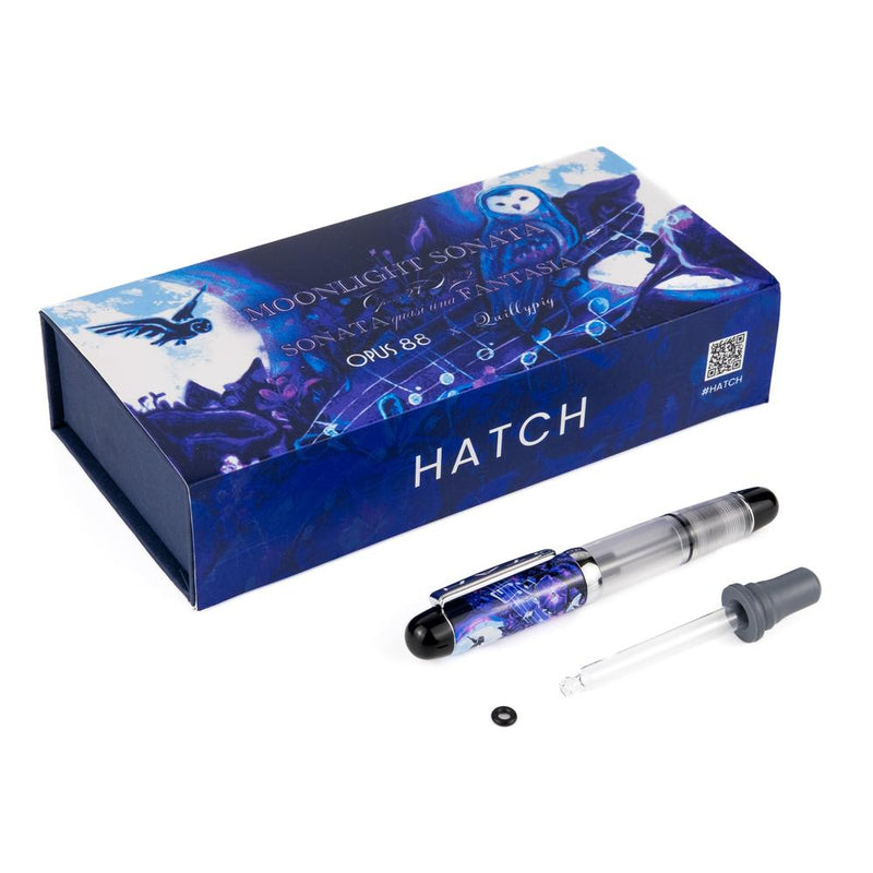Opus 88 × @quillypig Moonlight Sonata Fountain Pen