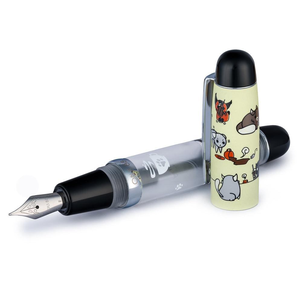 Opus 88 Grumpy Kitty Cafe Mini Pocket Fountain Pen | EndlessPens
