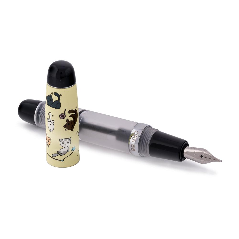 Opus 88 Mini Pocket Pen Grumpy Kitty Fountain Pen | EndlessPens