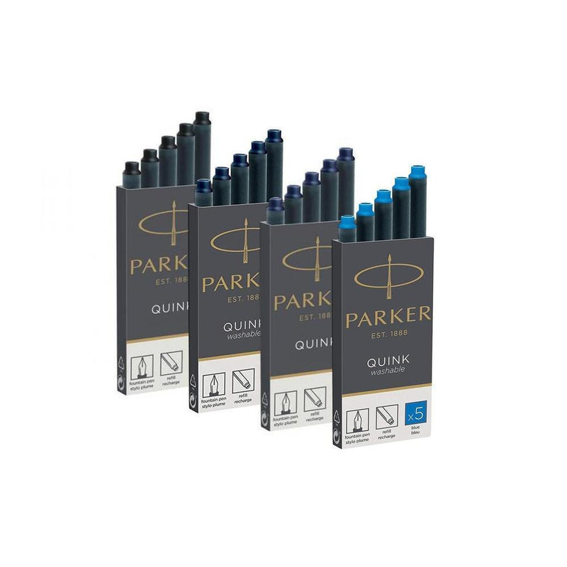 Cartuchos de Tinta Negra x5 Parker Quink (19664 Cartuchos de Tinta Negra x5 Parker Quink (19664