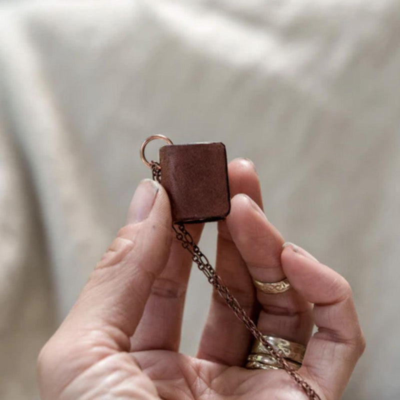 Peg and Awl Book Necklace