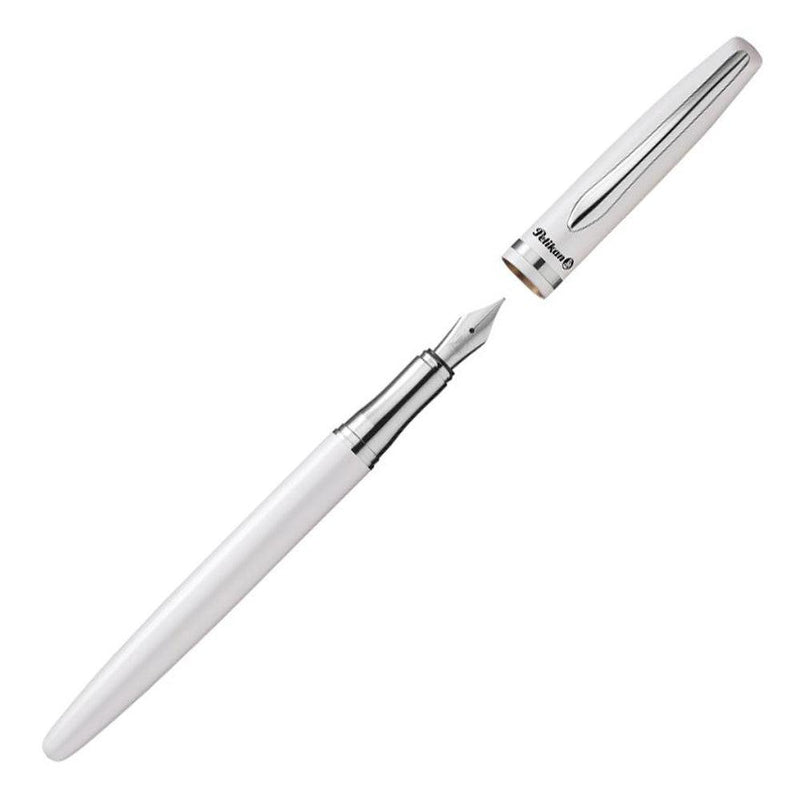 Pelikan Jazz Elegance Fountain Pen - White (cap and nib)