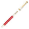 Pelikan M600 Souverän Red-White Fountain Pen - Cap and Nib
