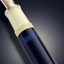 Pelikan Souverän M800 Cream Blue Fountain Pen - Close Up View Of Fountain Pen Body | EndlessPens