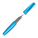 Pelikan Twist Fountain Pen - Frosted Blue (cap and nib)