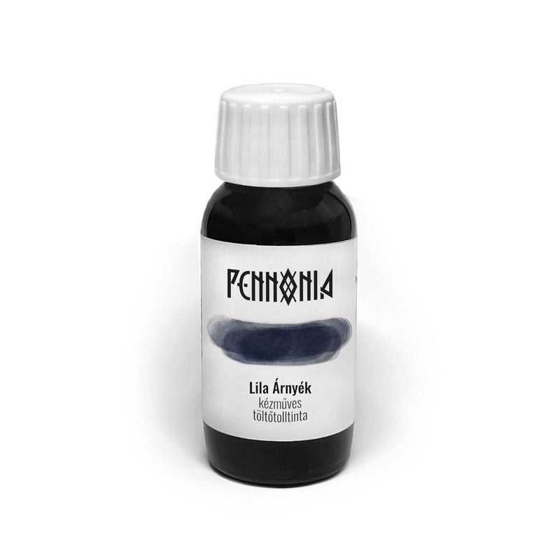 Pennonia Lila Árnyék Purple Shadow Ink Bottle (60ml) - A Bottle Of Ink On White Background | EndlessPens