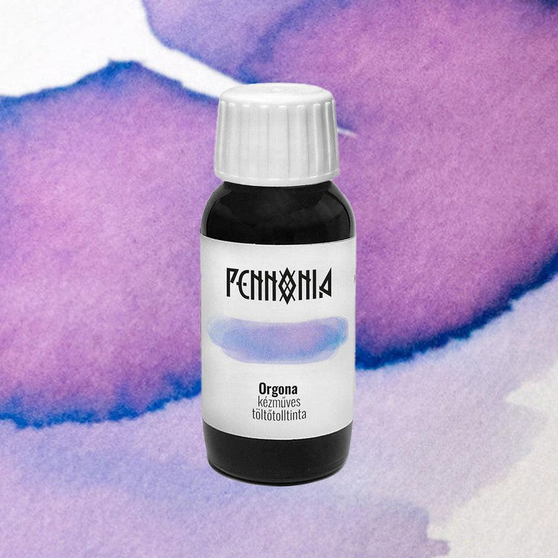 Pennonia Orgona Lilac Ink Bottle (60ml) - A Bottle Of Ink With A White Cap | EndlessPens