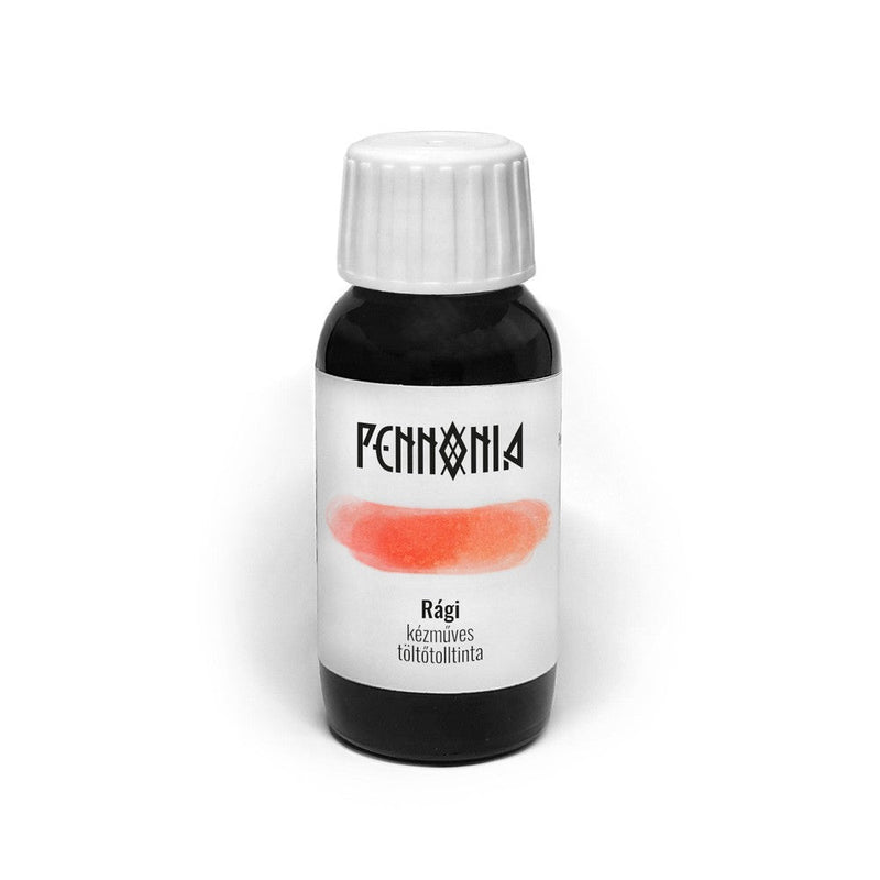 Pennonia Rági Bubblegum Ink Bottle - A Bottle Of Ink On White Background | EndlessPens