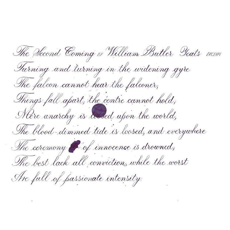 Pennonia Tihanyi Lila Purple of Tihany Ink Bottle (60ml) - A Close-Up Of A Text On Paper | EndlessPens