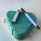 Pilot Grance Fountain Pen - Light Blue On Top Of Notebook and Case | EndlessPens