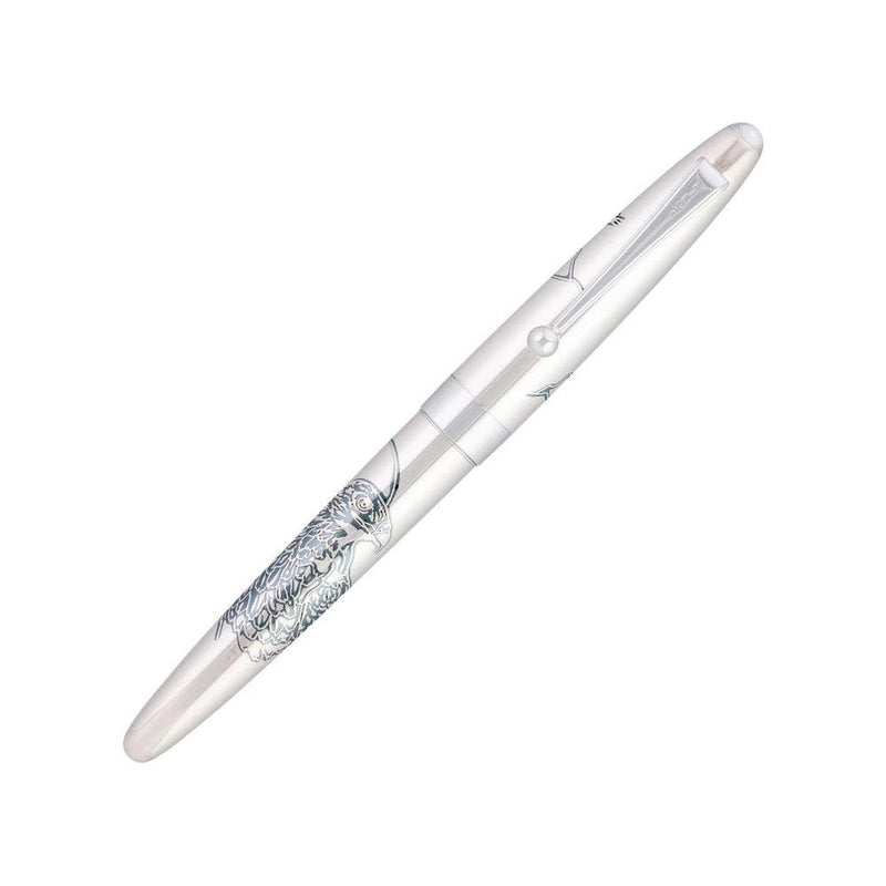 Pilot Fountain Pen - Sterling Silver - Hawk - Closed
