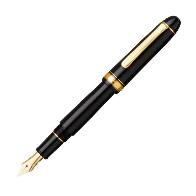 Platinum Century 3776 Fountain Pen - Black Gold | EndlessPens Online Pen Store