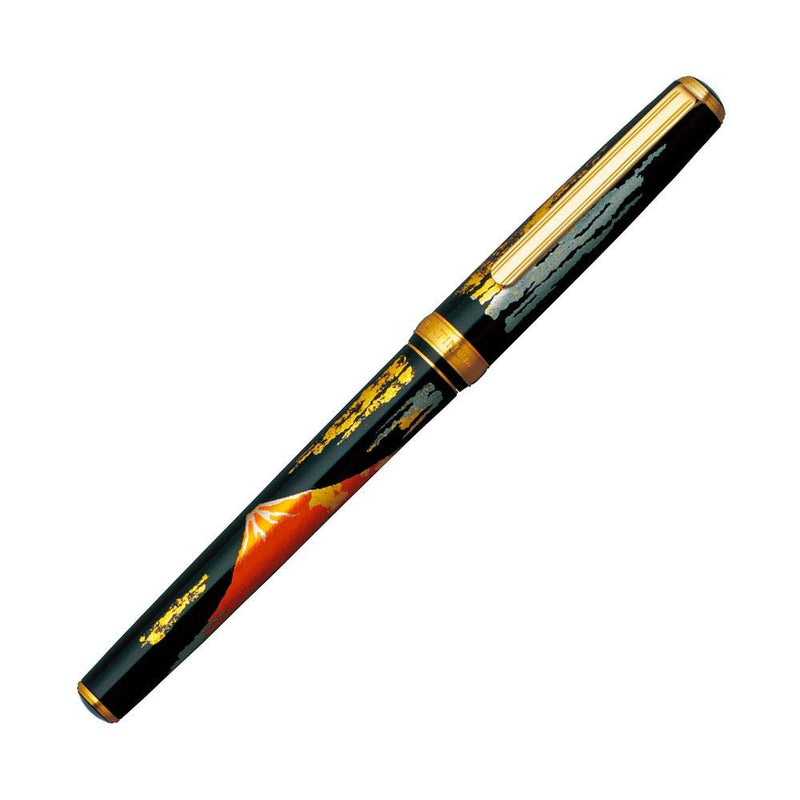 Classic Platinum Maki-e Fountain Pen - Red Mt. Fuji | EndlessPens Online Pen Store