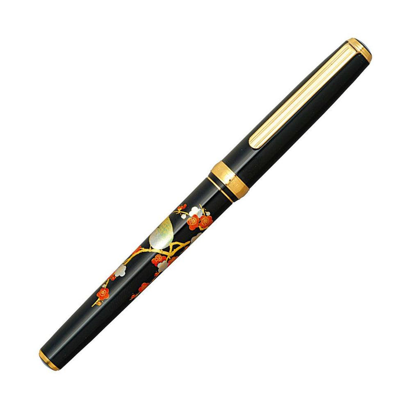 Classic Platinum Maki-e Fountain Pen - Bush Warbler | EndlessPens Online Pen Store