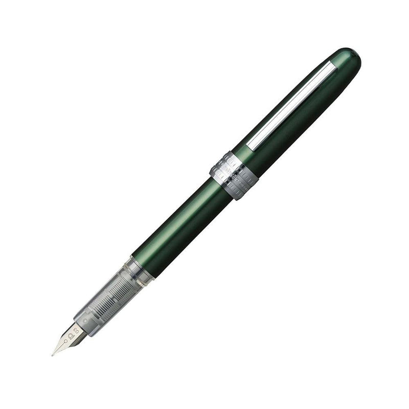 Platinum Plaisir Fountain Pen - Green | EndlessPens Online Pen Store