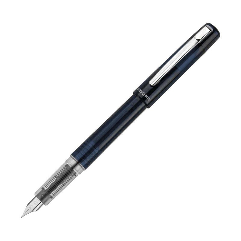 Platinum Prefounte Fountain Pen - Graphite Blue | EndlessPens Online Pen Store
