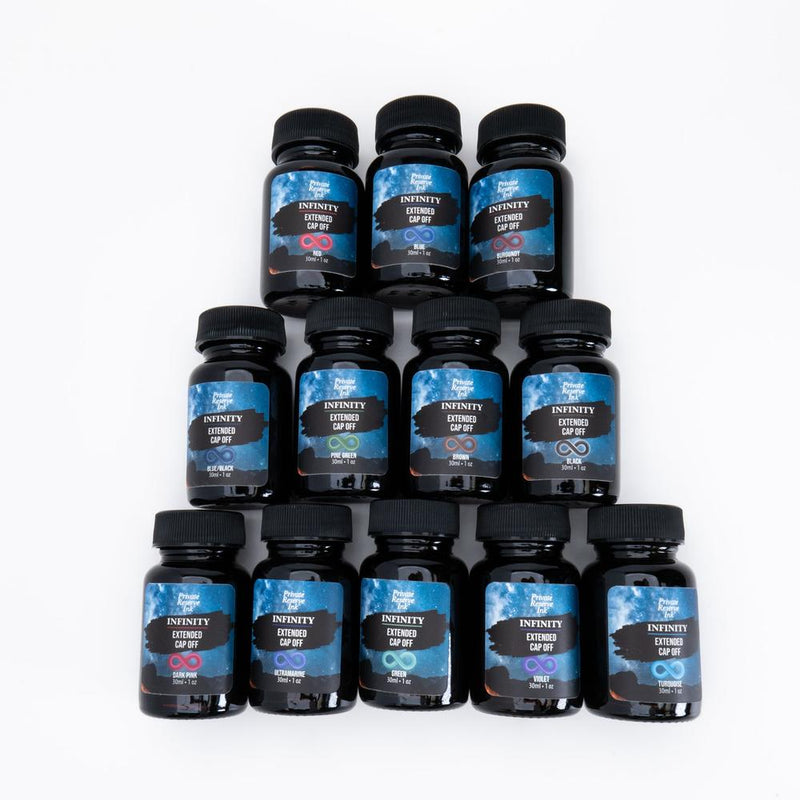 Private Reserve Ink Infinity Ink Bottle (30ml) - Ink Bottles Stacked Together | EndlessPens