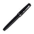 Leonardo RADIUS® 1934 Settimo Nero Lucido (Black Glossy) Fountain Pen - Ruthenium - With Cap Cover