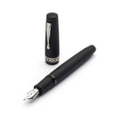 Leonardo RADIUS® 1934 Settimo Nero Opaco (Black Matte) Fountain Pen - Silver