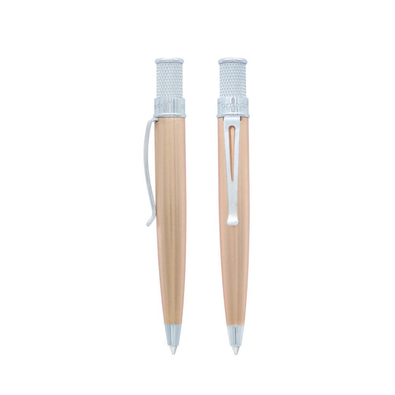 Retro 51 Tornado Elite Rollerball Pen - Two Copper Pens On White Background | EndlessPens