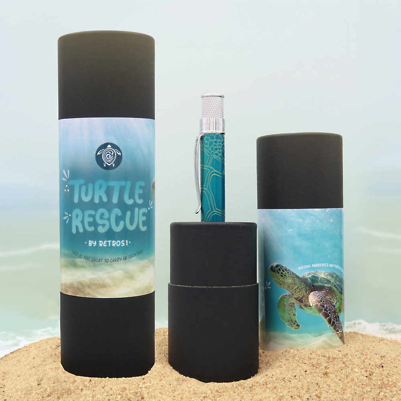 Retro 51 Tornado Rescue Sea Turtle Ballpoint Pen - Pen In Case