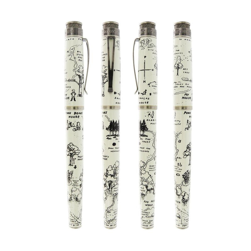 Retro 51 Tornado 100 Aker Wood Fountain Pen (Four Fountain Pens)