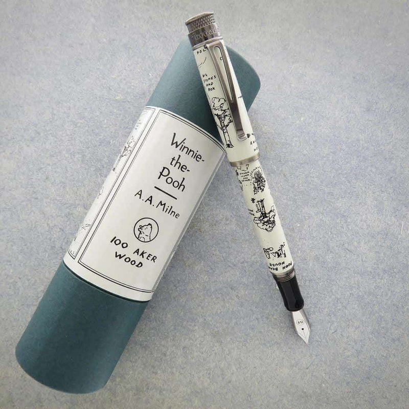 Retro 51 Tornado 100 Aker Wood Fountain Pen (Beside Pen Sleeve)