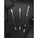 Retro 51 Tornado Black Nickel Platinum Fountain Pen - Three Pens