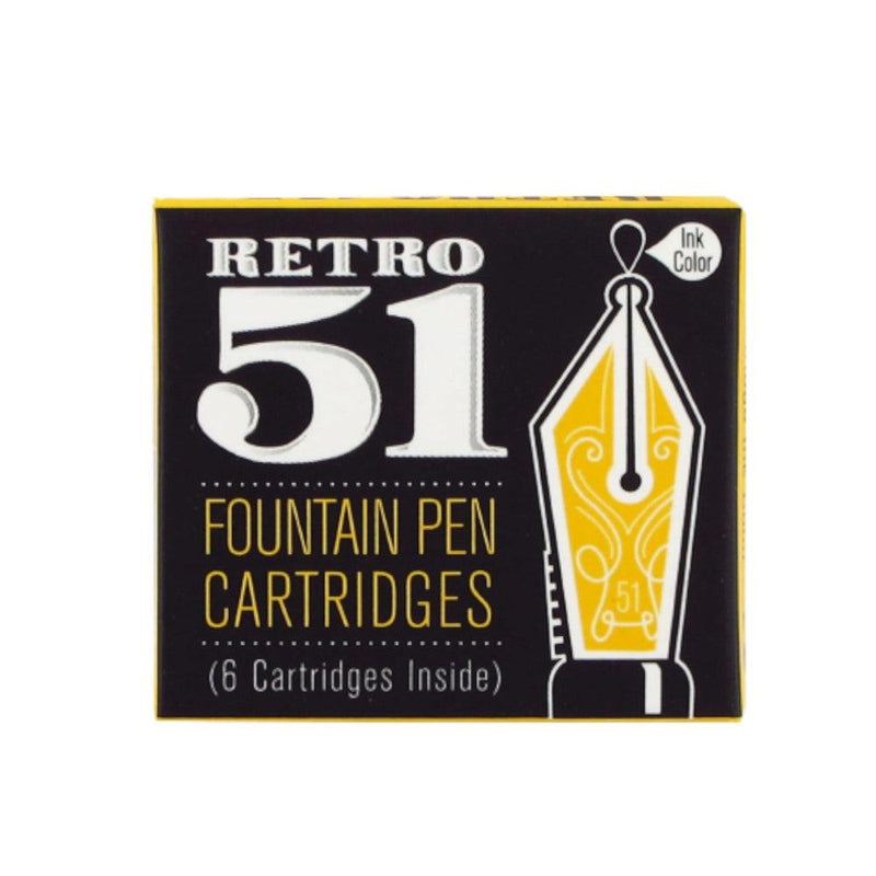 Retro 51 Ink Cartridge (6-Pack) - Black