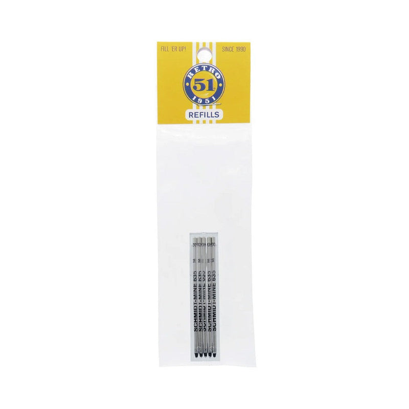 Retro 51 Elite Tornado™ Mini D1 Ballpoint Ink Refill (5-Pack) - Five Refills In One Pack On White Background | EndlessPens