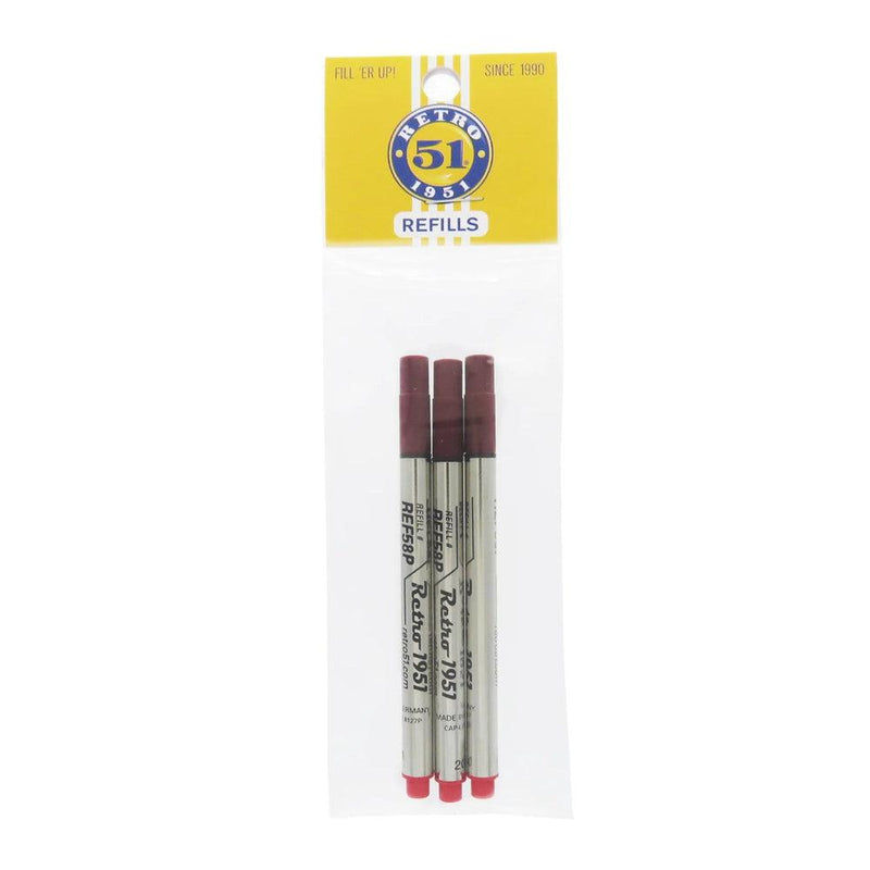 Retro 51 Ink Refill Rollerball (3-Pack) Tornado Capless