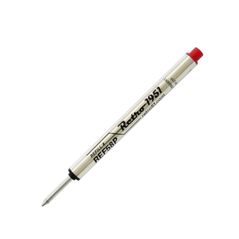 Retro 51 Tornado Capless Rollerball Pen Refill (3-Pack) - Red