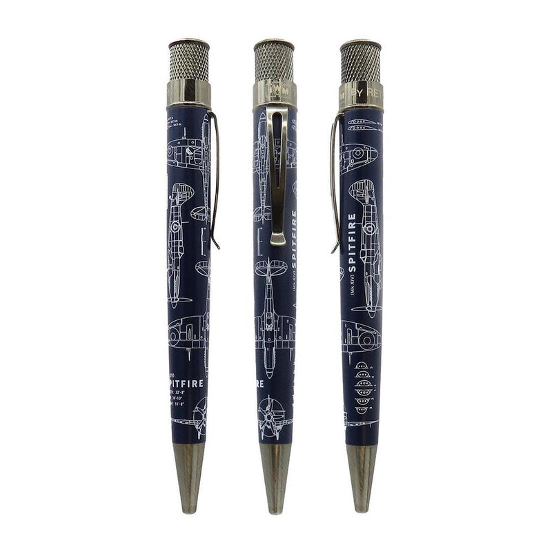 Retro 51 Rollerball Pen - Imperial War Museum - Spitfire Blueprint