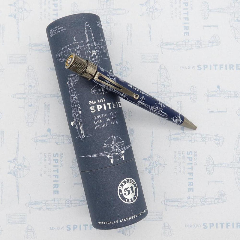 Retro 51 Rollerball Pen - Imperial War Museum - Spitfire Blueprint