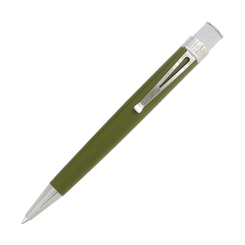 Retro 51 Tornado™ Seasonal Touch Rollerball Pen - Juniper Green On White Background | EndlessPens