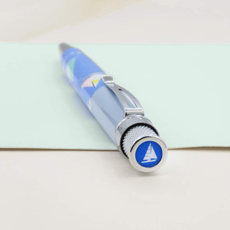 Retro 51 USPS® Sailboats Stamp 2023 Rollerball Pen - Cap Design