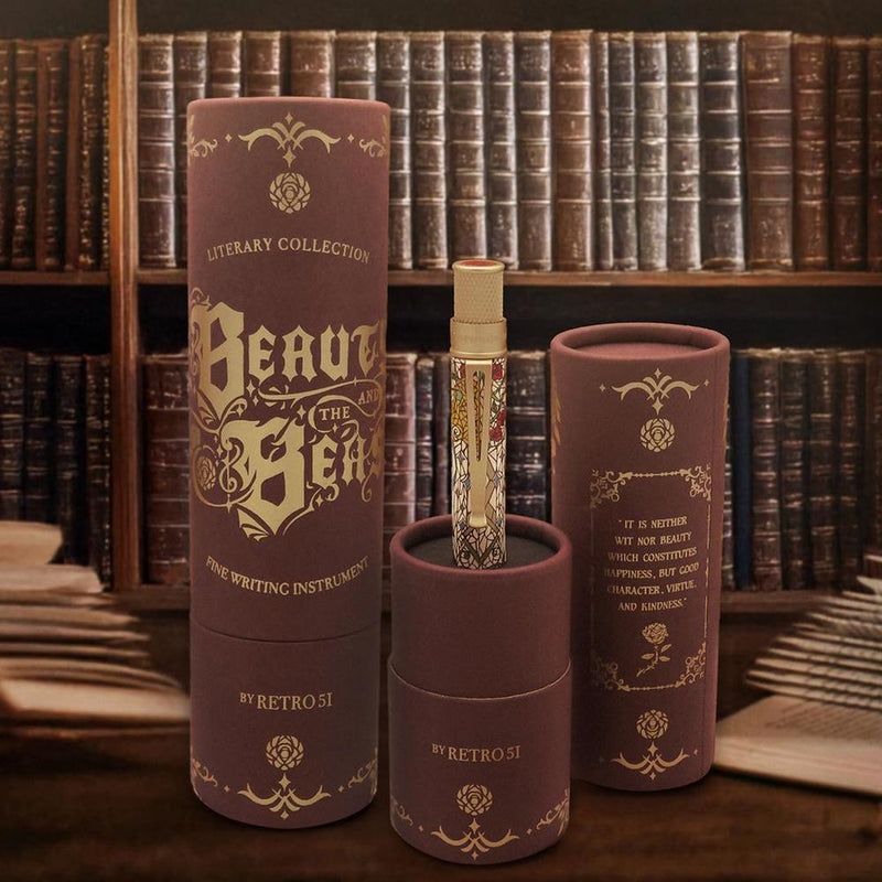 Retro Rollerball Pen - Tornado™ Literary Collection - Beauty and The Beast