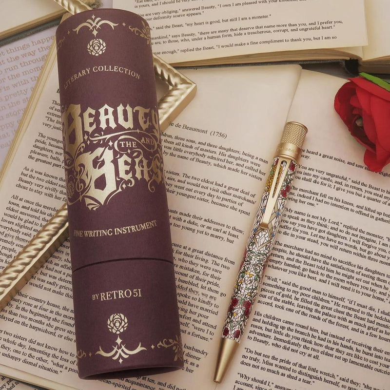 Retro Rollerball Pen - Tornado™ Literary Collection - Beauty and The Beast
