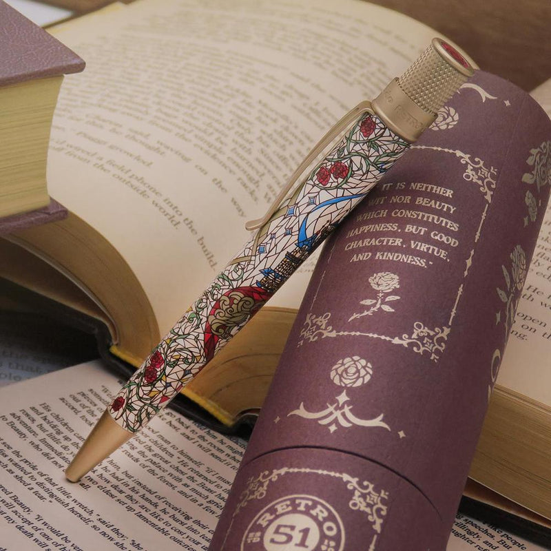 Retro Rollerball Pen - Tornado™ Literary Collection - Beauty and The Beast