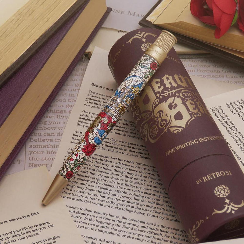 Retro Rollerball Pen - Tornado™ Literary Collection - Beauty and The Beast