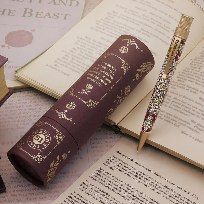 Retro Rollerball Pen - Tornado™ Literary Collection - Beauty and The Beast