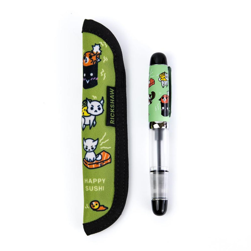 Rickshaw Bagworks × @twenty_sides Grumpy Kitty, Happy Sushi Pen Case