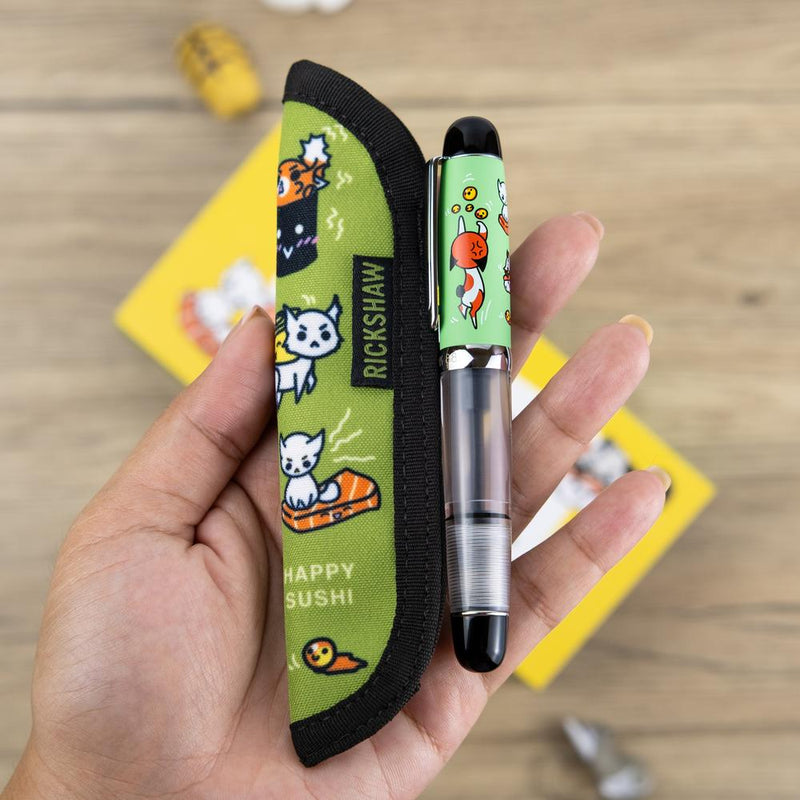 Rickshaw Bagworks × @twenty_sides Grumpy Kitty, Happy Sushi Pen Case