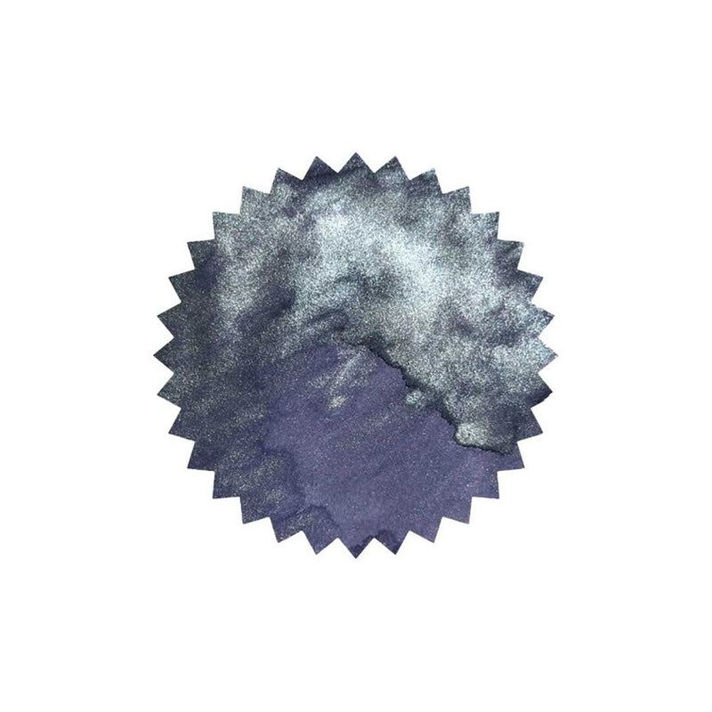 Robert Oster Shimmy™ Silver Dawn Ink Bottle (50ml) - Swatch