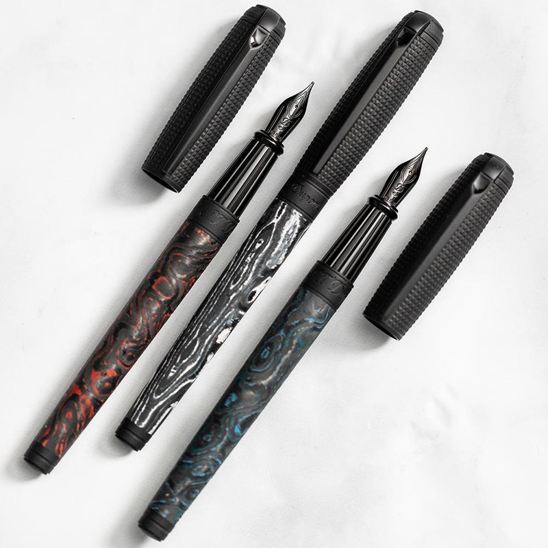 S.T. Dupont Line D Large Carbon Graphite Fountain Pen | EndlessPens